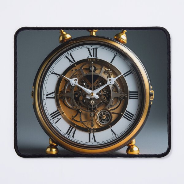 Item preview, Vintage Mechanical Clock Illustration | Steampunk Wall Art | Retro Timepiece Decor designed and sold by VelureArt.