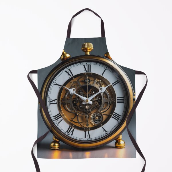 Item preview, Vintage Mechanical Clock Illustration | Steampunk Wall Art | Retro Timepiece Decor designed and sold by VelureArt.