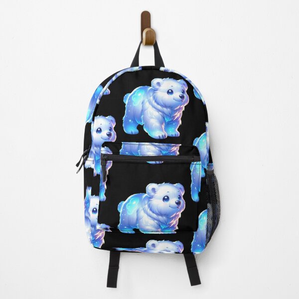 Item preview, Kawaii Luminous Spirit Polar Bear Cub Art - Magical Glowing Arctic Winter Design designed and sold by NSB-Design.