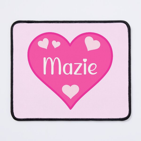 Item preview, Mazie Name Pink Heart designed and sold by Jeallan Designs.