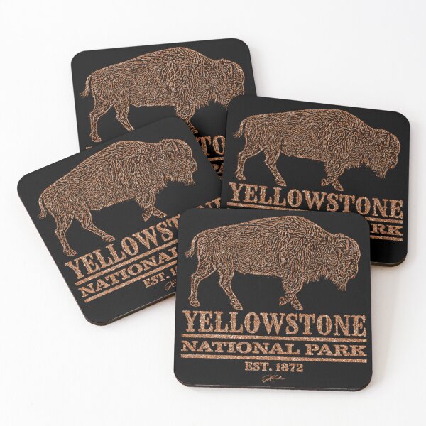 Item preview, JCombs Yellowstone National Park Walking Bison designed and sold by vetonisodap.