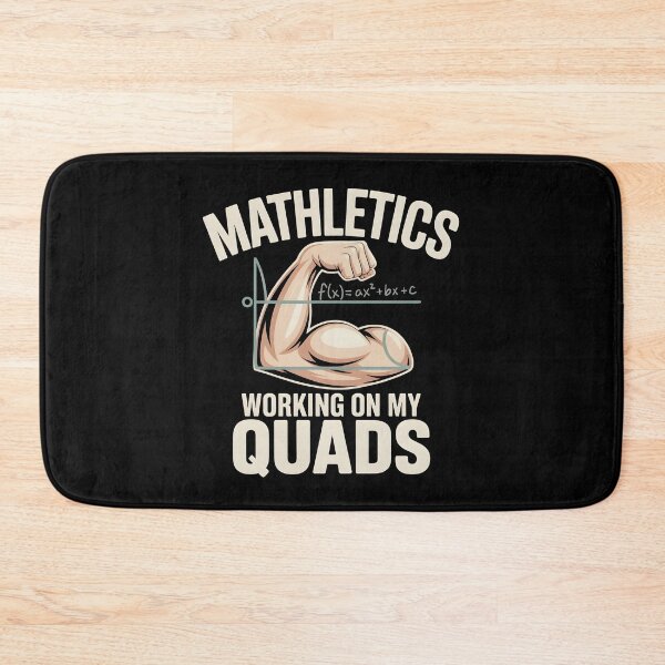 Item preview, Mathletics Working On My Quads - This funny gift is perfect for math teachers, students, fitness enthusiasts, and anyone who loves nerdy jokes and clever wordplay. designed and sold by ZyziowskyArt.