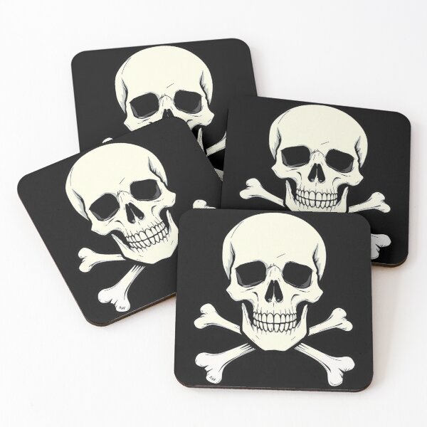 Item preview, Skull and Crossbones Halloween – Gothic Pirate Skull designed and sold by WojcikDesigners.