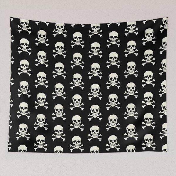 Item preview, Skull and Crossbones Halloween – Gothic Pirate Skull designed and sold by WojcikDesigners.