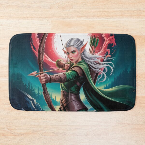 Item preview, The Red Moon Elf – Guardian of the Eternal Forests designed and sold by FusiTink.