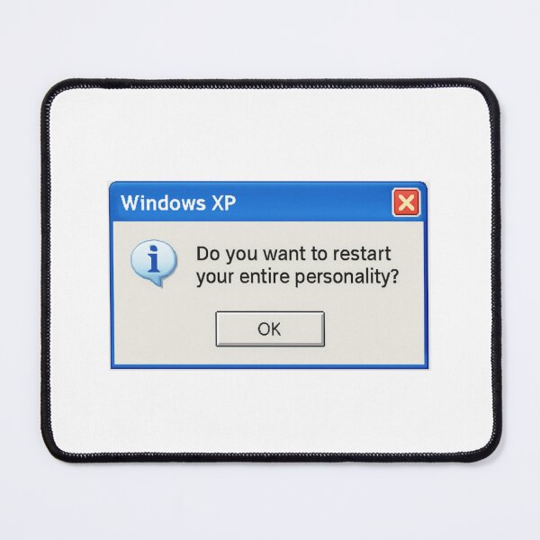 Item preview, Restart your entire personality windows geek retro nerd funny birthday happy designed and sold by CheeseBlueprint.