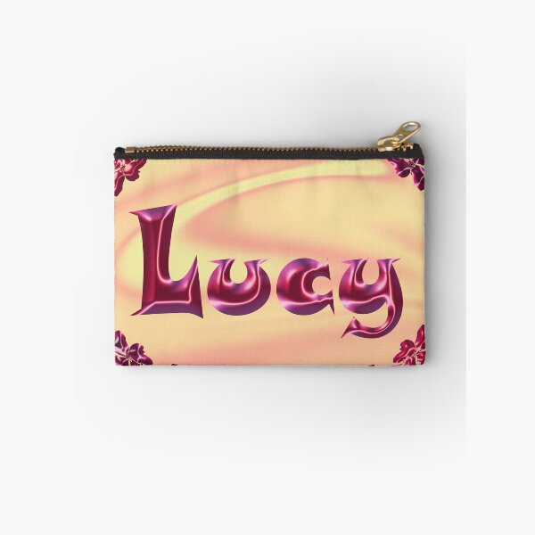 Item preview, Lucy Name Design – Satin Pink Glossy Font, Cute Shiny Lettering :) designed and sold by Myriel-Myriel.