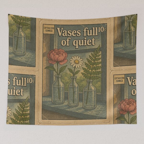 Item preview, Floral Cottagecore Aesthetic: Vases full of quiet designed and sold by bapupa.