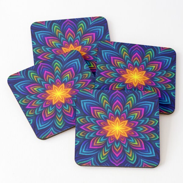 Item preview,  Neon colored mandala of harmony  designed and sold by Sigtrix.