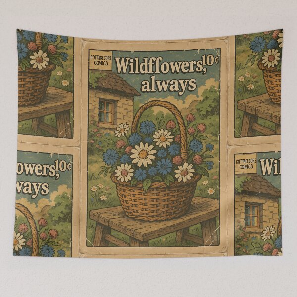 Item preview, Floral Cottagecore Aesthetic: Wildflowers, always designed and sold by bapupa.