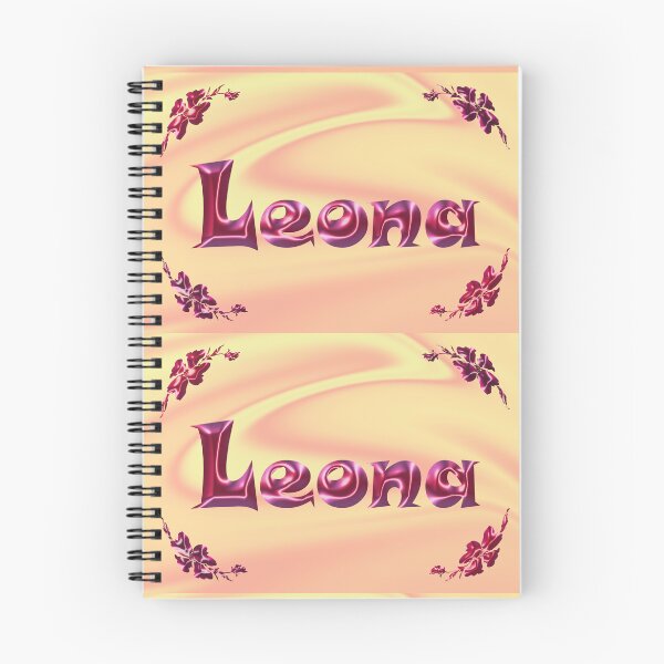 Item preview, Leona Name Design - Cute Satin Rose Pink Font, Shiny Lettering :) designed and sold by Myriel-Myriel.