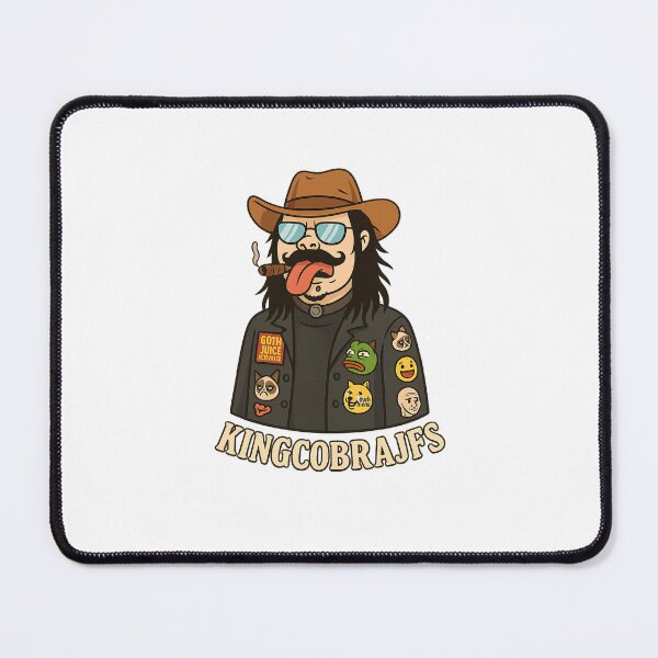 Item preview, KINGCOBRAJFS – Goth Cowboy Meme Legend Cartoon designed and sold by Trendiihub.