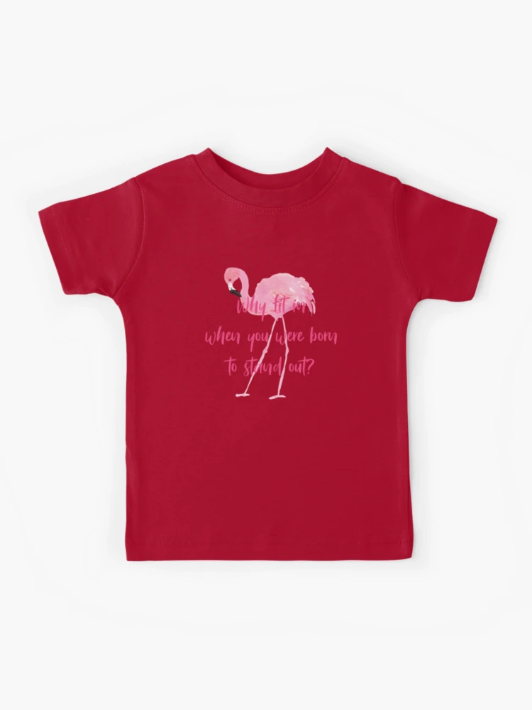 Born To Stand Out Flamingo Graphic Shirt