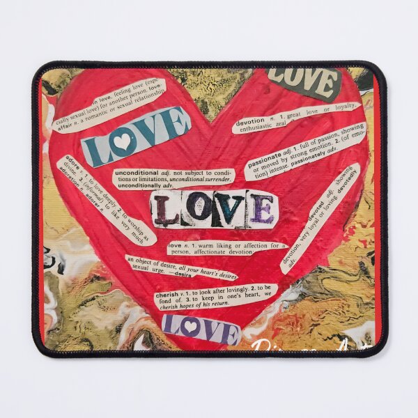 Item preview, Love collage mixed media designed and sold by PipassoArt.