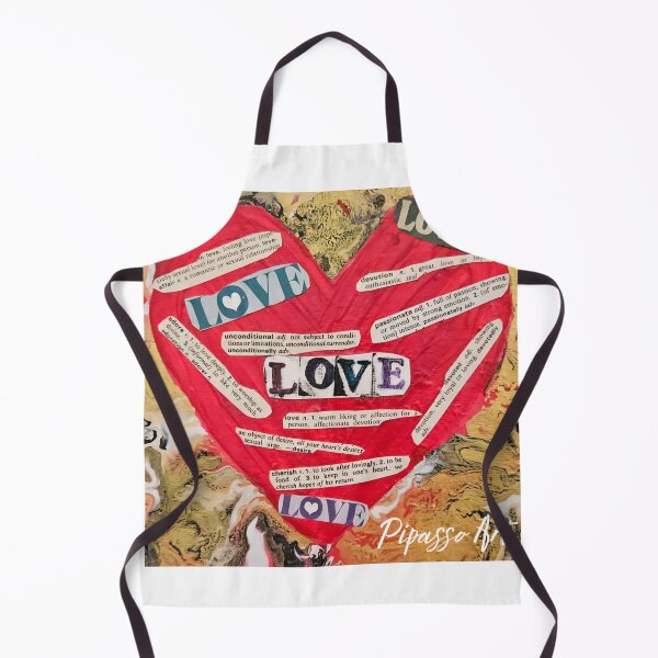 Item preview, Love collage mixed media designed and sold by PipassoArt.