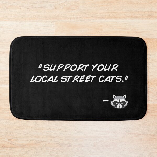 Item preview, Support Your Local Street Cats – Funny Raccoon Text Graphic Design designed and sold by artworkathome.