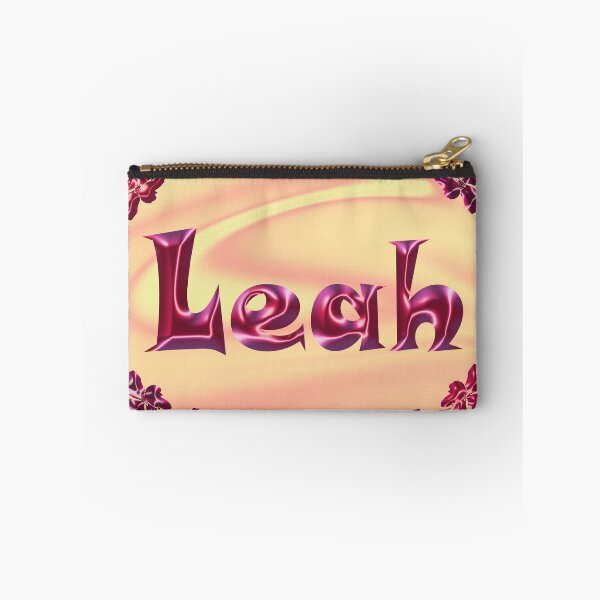 Item preview, Leah Name Design – Satin Pink Glossy Font, Cute Shiny Lettering :) designed and sold by Myriel-Myriel.