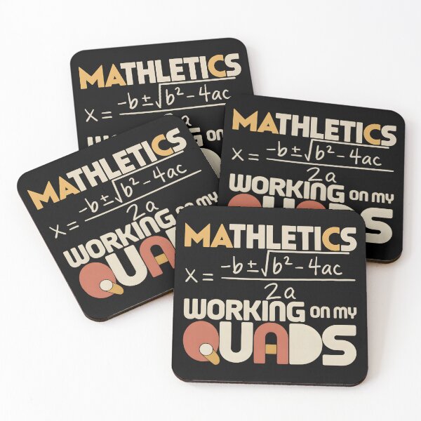 Item preview, Mathletics Working On My Quads - This funny gift is perfect for math teachers, students, fitness enthusiasts, and anyone who loves nerdy jokes and clever wordplay. designed and sold by ZyziowskyArt.