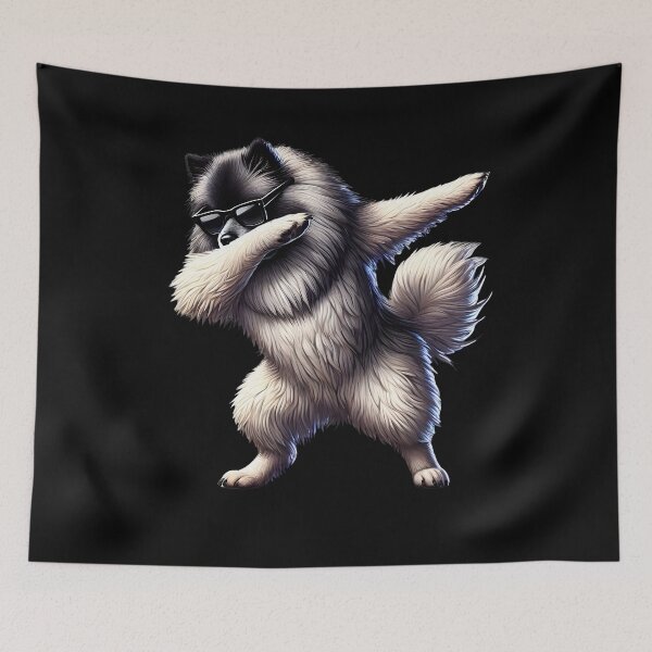 Item preview, Dabbing Keeshond Dog Lover designed and sold by Kimberley King Art  King Art.
