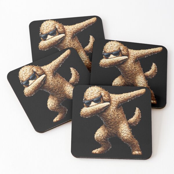 Item preview, Dabbing Labradoodle Dog Lover designed and sold by Kimberley King Art  King Art.