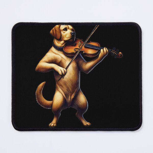 Item preview, Labrador Retriever Playing Fiddle Player Dog Lover designed and sold by Kimberley King Art  King Art.