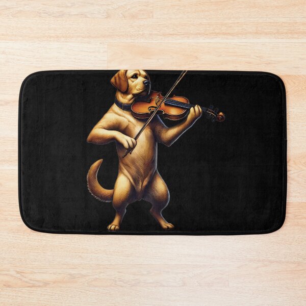 Item preview, Labrador Retriever Playing Fiddle Player Dog Lover designed and sold by Kimberley King Art  King Art.