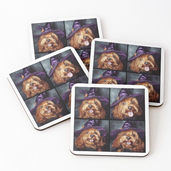 Item preview, Cockapoo Halloween Witch - Adorable Dog in Costume Photobooth designed and sold by RockFireMerch.