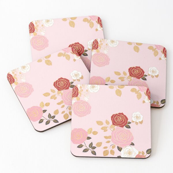 Item preview,  Pink and Gold Roses designed and sold by Lizetteh.