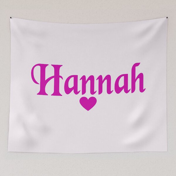 Item preview, Hannah Name Pink designed and sold by Jeallan Designs.