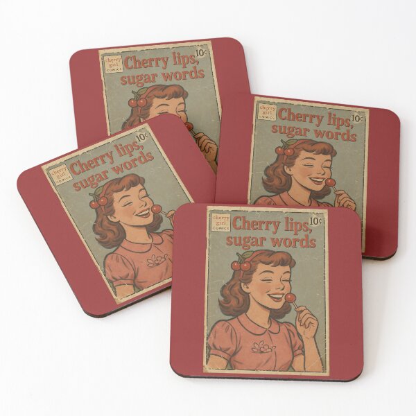 Item preview, Sweet Cherry Girl: Cherry lips, sugar words designed and sold by bapupa.