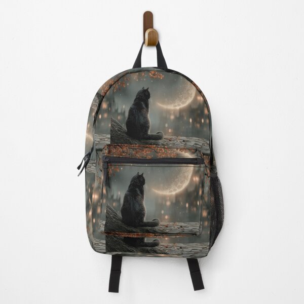 Item preview, Black Cat Guardian of the Night – Enchanted City Lights designed and sold by Erika Kaisersot.