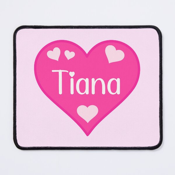 Item preview, Tiana Name Pink Heart designed and sold by Jeallan Designs.
