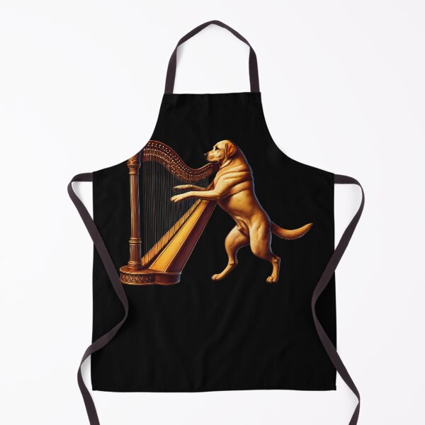Item preview, Labrador Retriever Playing Harp Player Dog Lover designed and sold by Kimberley King Art King Art.