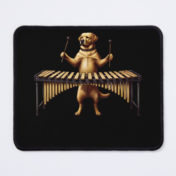 Item preview, Labrador Retriever Playing Marimba Player Dog Lover designed and sold by Kimberley King Art King Art.