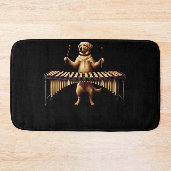 Item preview, Labrador Retriever Playing Marimba Player Dog Lover designed and sold by Kimberley King Art  King Art.