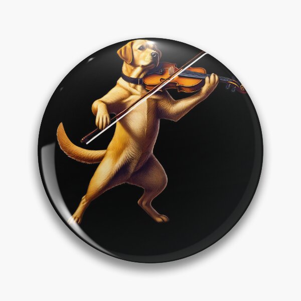 Artikelvorschau, Labrador Retriever spielt Violine Spieler Hundeliebhaber entworfen und verkauft von Kimberley King Art King Art.