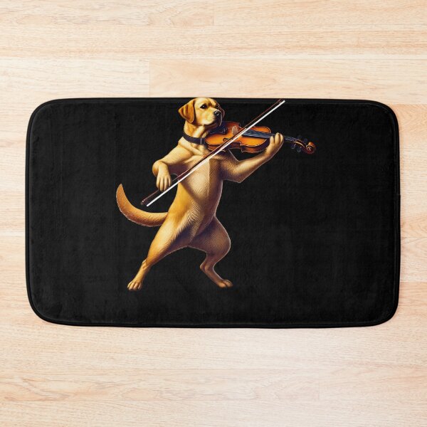 Item preview, Labrador Retriever Playing Violin Player Dog Lover designed and sold by Kimberley King Art  King Art.