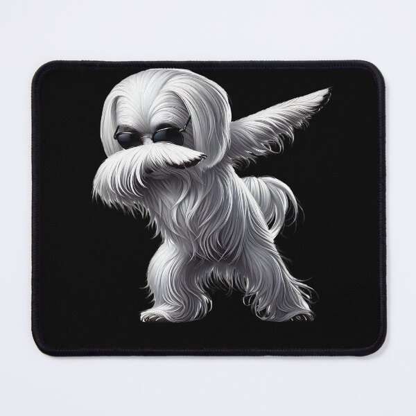 Item preview, Dabbing Maltese Dog Lover designed and sold by Kimberley King Art  King Art.