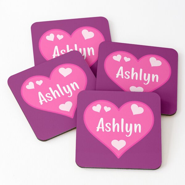 Item preview, Ashlyn Name Pink Heart  designed and sold by Jeallan Designs.
