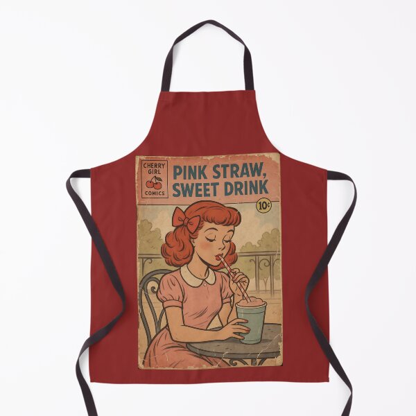 Item preview, Sweet Cherry Girl: Pink straw, sweet drink designed and sold by bapupa.