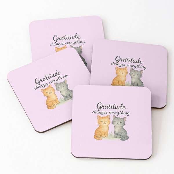 Item preview, Gratitude changes everything - cats designed and sold by Krachtvanjehart.