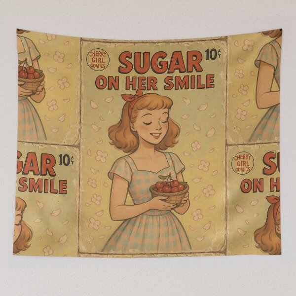 Item preview, Sweet Cherry Girl: Sugar on her smile designed and sold by bapupa.
