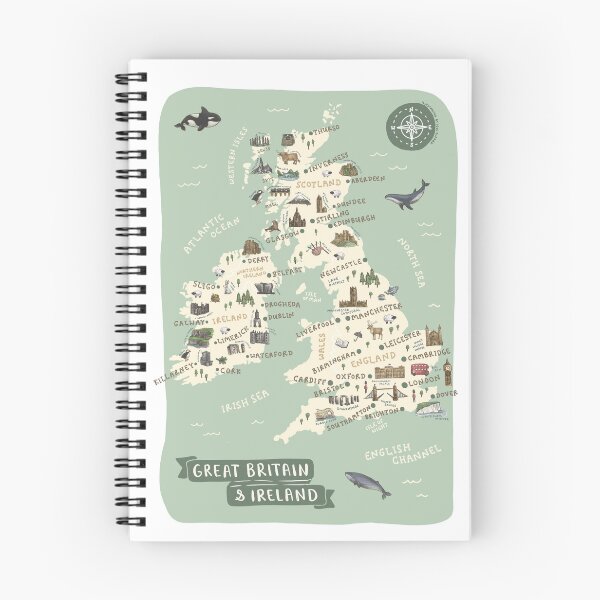Item preview, Map of Great Britain and Ireland designed and sold by Those Pencil Shavings.