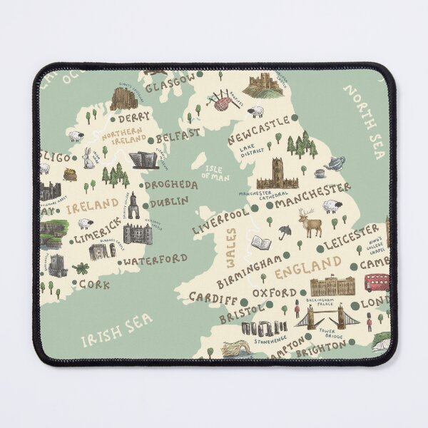 Item preview, Map of Great Britain and Ireland designed and sold by Those Pencil Shavings.