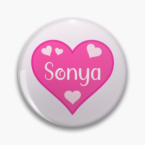 Item preview, Sonya Name Pink Heart  designed and sold by Jeallan Designs.