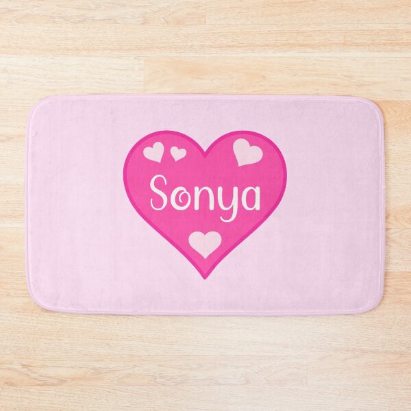 Item preview, Sonya Name Pink Heart  designed and sold by Jeallan Designs.