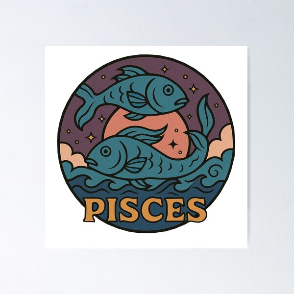 Item preview, Pisces Flow (Circular) designed and sold by SebbanArts.