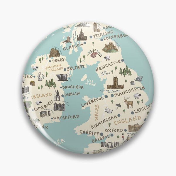 Item preview, Map of Great Britain and Ireland designed and sold by Those Pencil Shavings.