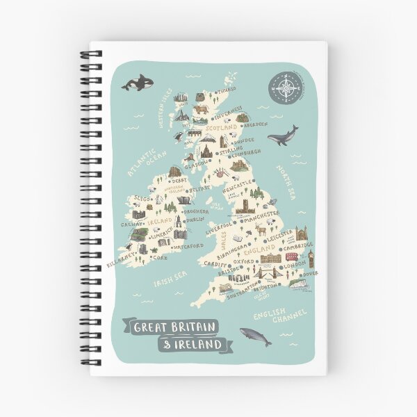 Item preview, Map of Great Britain and Ireland designed and sold by Those Pencil Shavings.