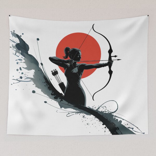 Item preview, Shadows and Arrows – The Art of the Warrior Silhouette designed and sold by FusiTink.